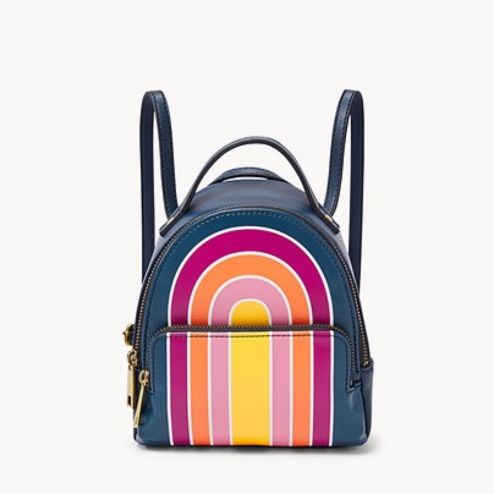 🌟BNWT🌟 Fossil Mini Rainbow Backpack